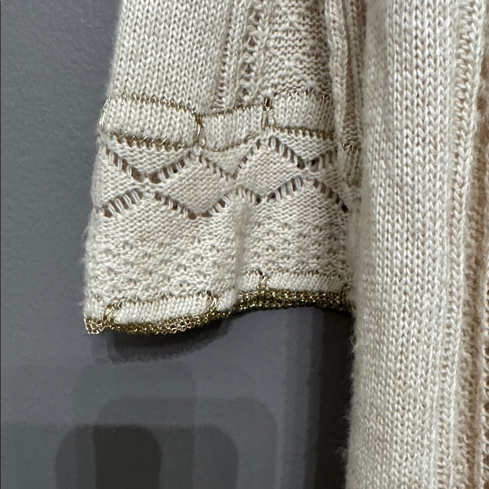 Alberto Makali Cardigan Light Sweater with ruffle detail. Dressy/Casual/ - Picture 2 of 5
